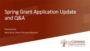 Spring Grants Application Update and Q&A
