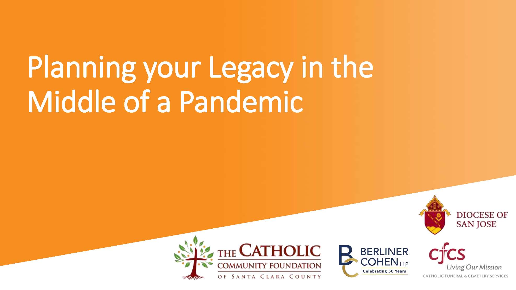 Planning your Legacy in the Middle of a Pandemic slide